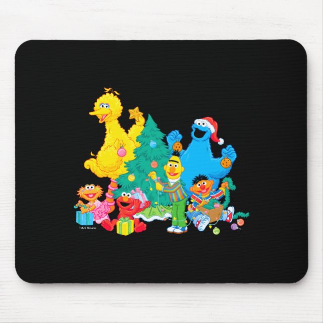 Mousepad Sesame Street Christmas Pals  (Frente)