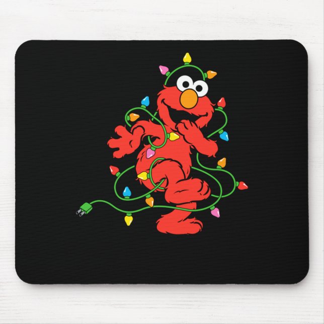 Mousepad Sesame Street Elmo Christmas Lights Baby  (Frente)