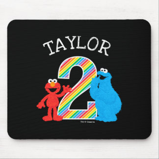 Mousepad Sesame Street Pals Chalkboard Rainbow 2nd Birthday