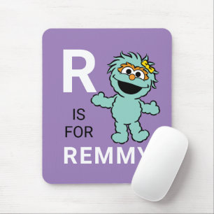 Mousepad Sesame Street R é de Rosita Adicione seu Nome