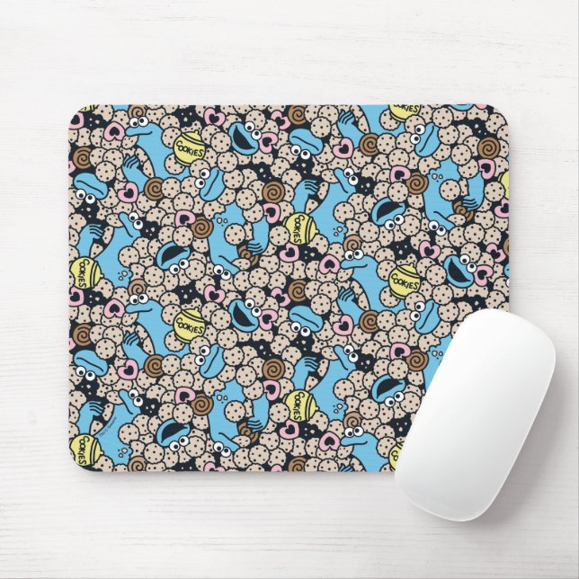 Mousepad Sésamo Sésamo | Padrão de porta monstro de cookies (Com mouse)