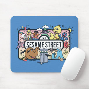 Mousepad Sésamo Sésamo   Sésamo Pals Doodle Sign