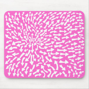 Mousepad Setas - Branco a rosa F66CC