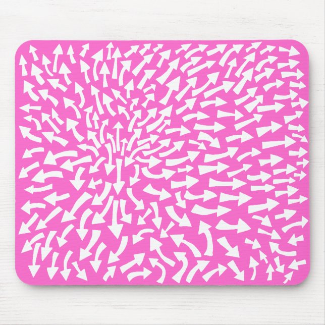 Mousepad Setas - Branco a rosa F66CC (Frente)