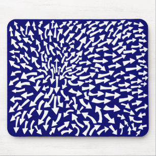 Mousepad Setas - branco em 000066 azuis escuro