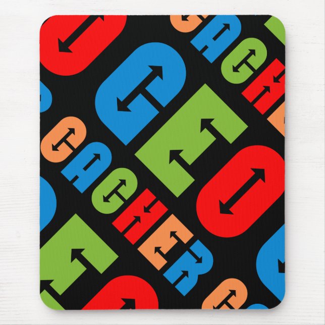 Mousepad Setas Coloridas Geocacher (Frente)
