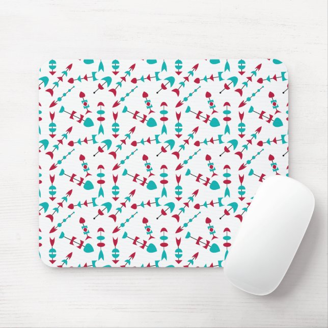 Mousepad Setas Modernas do Século médio (Com mouse)