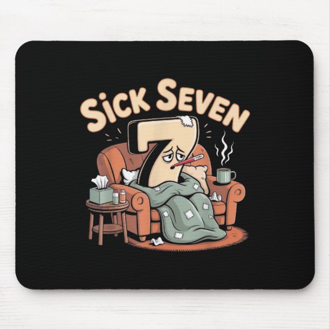 Mousepad Sete Doente 67 Halloween Seis Sete Roupa Diversão  (Frente)
