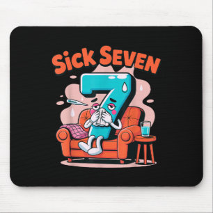 Mousepad Sete Doente 67 Roupa de Palavra Divertida Piada de