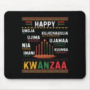 Mousepad Sete Princípios De Kwanzaa Happy Kwanzaa 6
