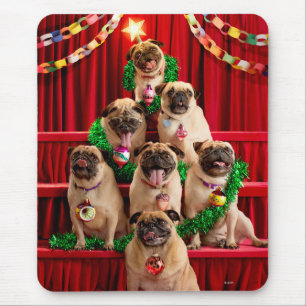 Mousepad Sete Pugs-a-Posing