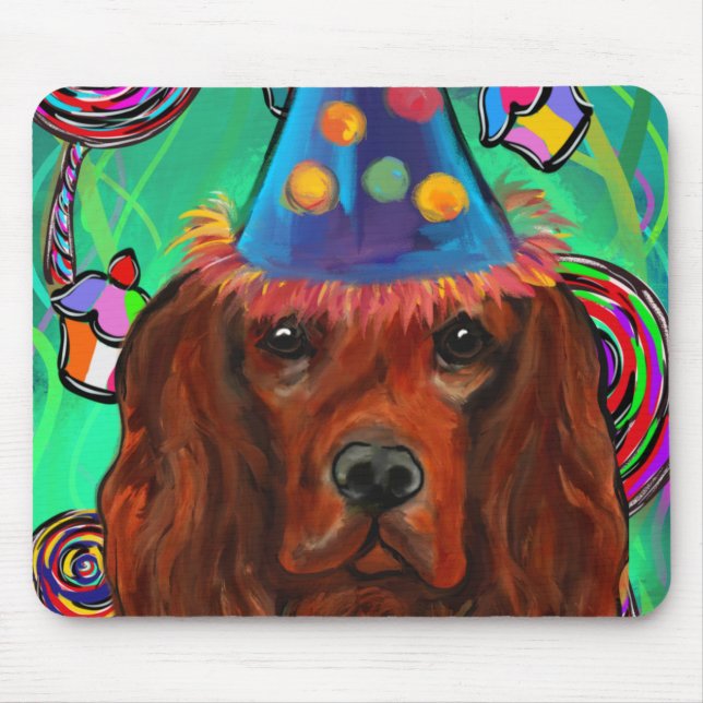 Mousepad Setter Irlandês Vermelho    (Frente)
