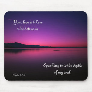 Mousepad Seu amor é como um belo monstro roxo do oceano