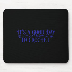 Mousepad Seu Bom Dia Crochê Arte Gráfica Divertida