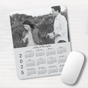 Mousepad Seu Calendário de Nomes de Fotografias Personaliza