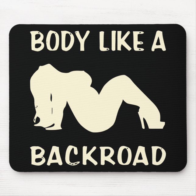 Mousepad Seu Corpo Como Uma Estrada Traseira #USAPatriotGra (Frente)