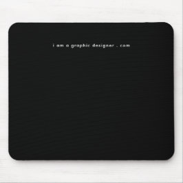 Mousepad Seu endereço do site é preto e branco moderno