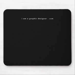 Mousepad Seu endereço do site é preto e branco moderno