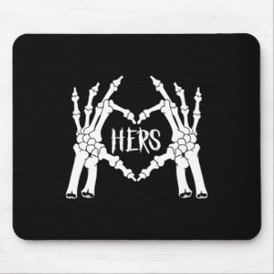 Mousepad Seu Esqueleto De Vestuário De Mão Coração Homens E