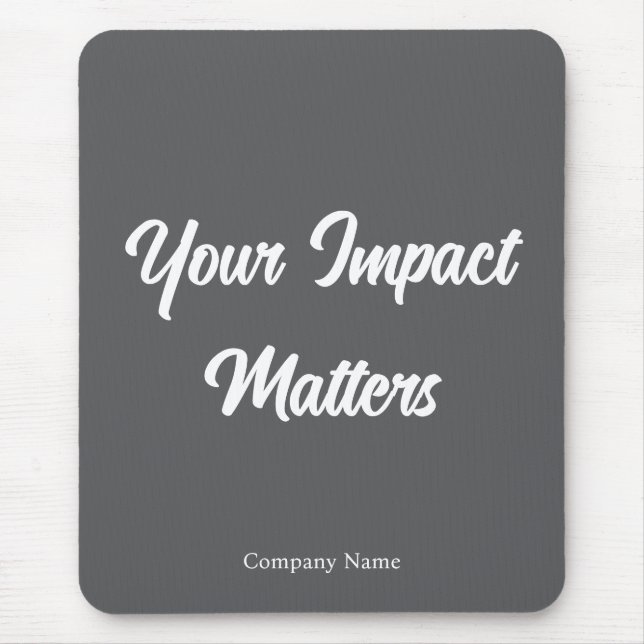 Mousepad Seu Impacto Importa Aplicativo de Reconhecimento a (Frente)
