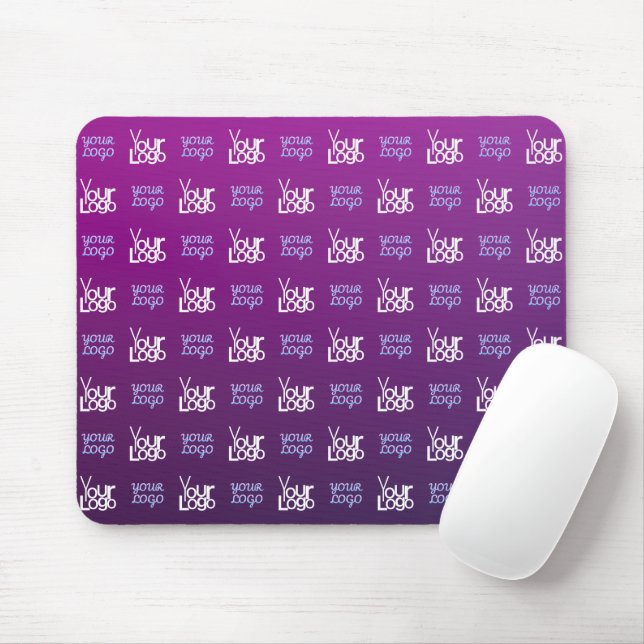 Mousepad Seu logotipo | 2 imagens carregadas ou logotipos d (Com mouse)