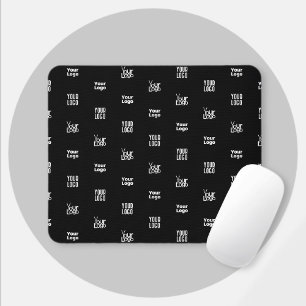 Mousepad Seu logotipo 3 Design de padrão do logotipo pret