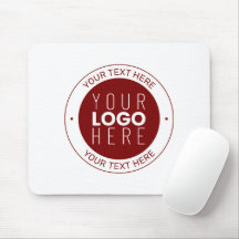 Seu Logotipo e Texto Personalizável | Vermelho Esc