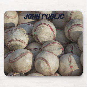 Mousepad Seu nome é Custom Baseball Trabalho de arte
