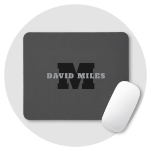 Mousepad Seu Nome ou Nome da Empresa Moderno Masculino Ci