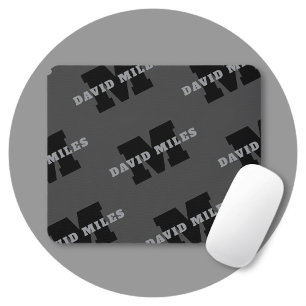 Mousepad Seu Nome ou Nome da Empresa Moderno Masculino Ci