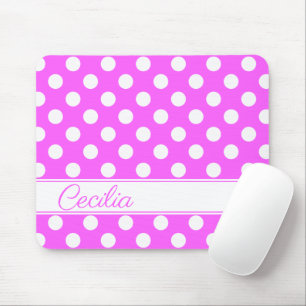 Mousepad Seu Nome Personalizado Gritando Pontos Brancos E R