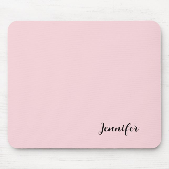 Mousepad Seu nome Pink Pastel Personalizado (Frente)