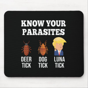 Mousepad Seu Parasita Anti-Trump Engraçado Carca Luna Resis