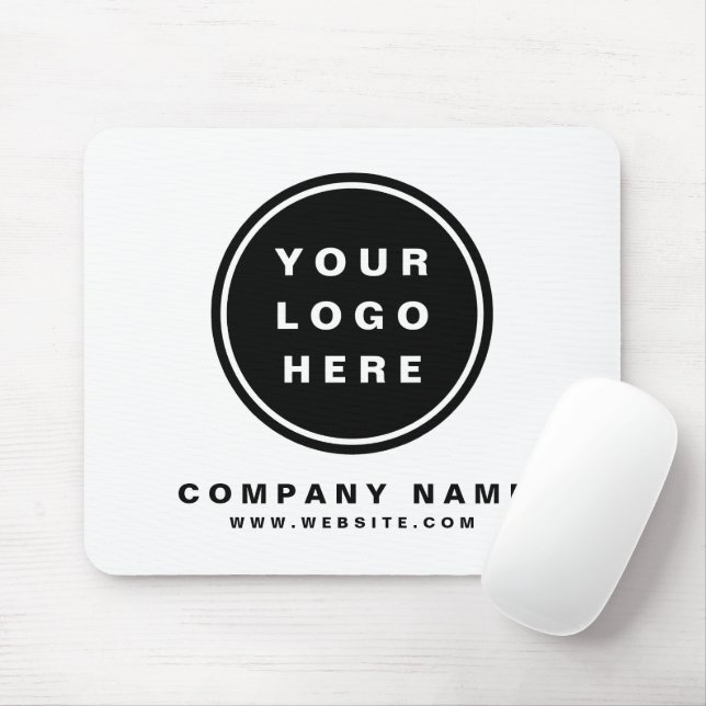 Mousepad Seu Promocional de logotipo comercial Empresa (Com mouse)