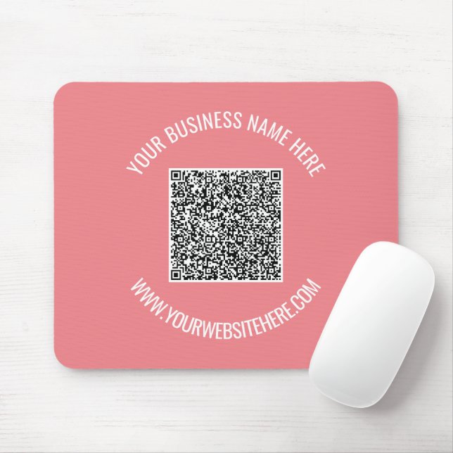 Mousepad Seu Rato de Texto Personalizado do Código QR - Esc (Com mouse)