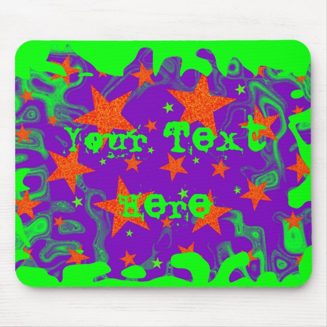 Mousepad 'Seu Texto' com gradação ortográfica (Frente)