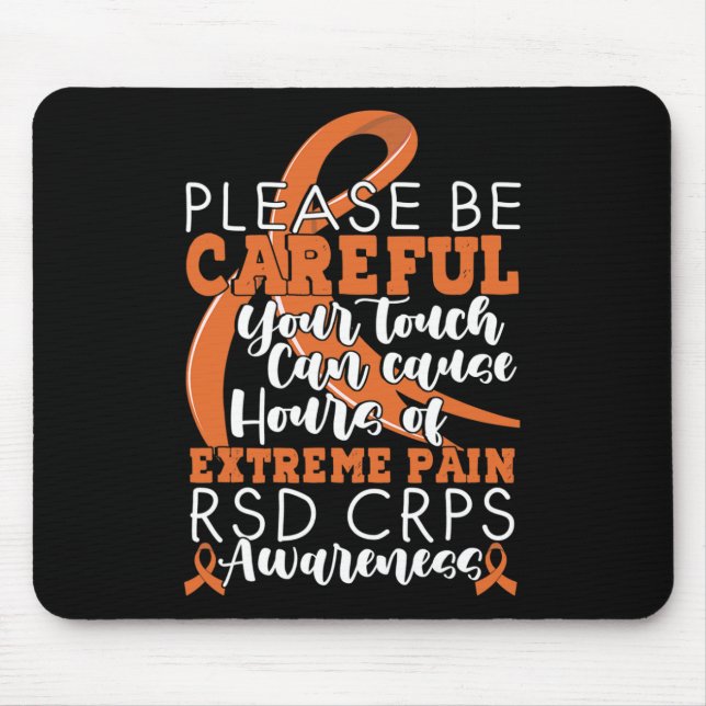 Mousepad Seu Toque Pode Causar Dor Extrema Apoie a Conscien (Frente)