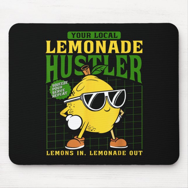 Mousepad Seu Vendedor Local de Limonada Divertido Chefe de  (Frente)