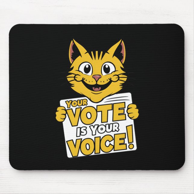 Mousepad Seu Voto Na Sua Voz! Adesivo (Frente)