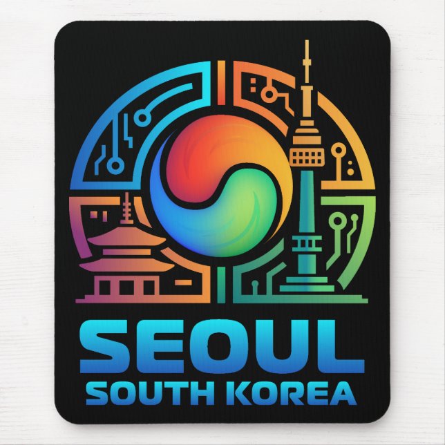 Mousepad Seul Coreia do Sul (Frente)