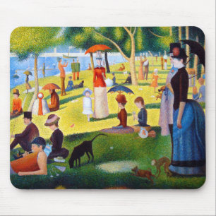 Mousepad Seurat: Um domingo no La Jatte grandioso
