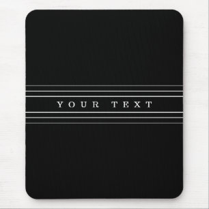 Mousepad Seus texto feito sob encomenda & listras modernas