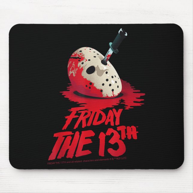 Mousepad Sexta-feira O Design do Halloween Do Sangue Da Más (Frente)