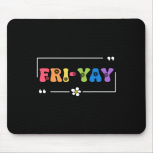 Mousepad Sextou Feliz Sexta-feira Divertido Fim de Semana P