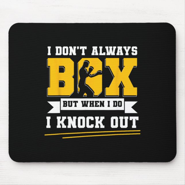 Mousepad Shadow Boxing Punching Kickboxing G Gloves Boxer F (Frente)