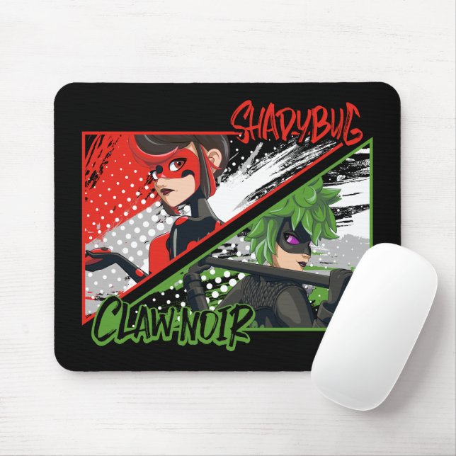 Mousepad Shadybug & Claw Noir Miraculoso Reverso (Com mouse)