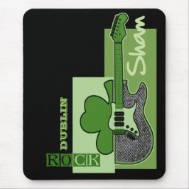 Mousepad Sham Rock. Rua Tema Música.Personalizado no Dia de