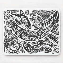 Mousepad Shaman, Baleia e Thunderbird Haida art