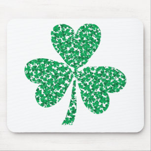 Mousepad Shamrock feito de pequenas camarões