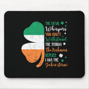 Mousepad Shamrock Irish Man Pris Men Boy C